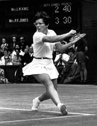 Billie Jean King of USA. Wimbledon.  UnitedArchives00905507