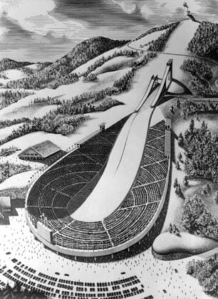 1972 Winter Olympic Games Sapporo, Hokkaido, North Japan, has been chosen as site for the 1972 Winter Olympic Games. An architect s concept of the Olympic ski leap - planned to be located at Mount Okura - 3km from the centre of Sapporo city. - 5th May 1966 - Â  UnitedArchives01026110