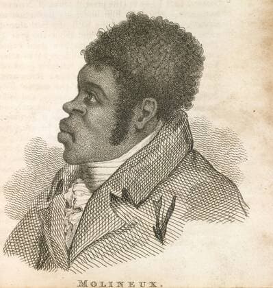 Großbritannien, Black History Month im Oktober - Sport Boxiana; or Sketches of ancient and modern pugilis - Tom Molineux  UnitedArchives01241293