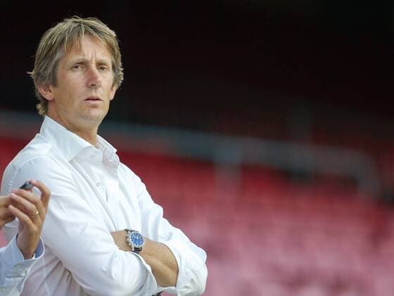 Edwin van der Sar during a training session prior to the Champions League match between Barcelona and Ajax Amsterdam on September 17, 2013 at Camp Nou in Barcelona, Spain. Training Ajax Champions League 2013 2014 xVIxxIVx 1794599
