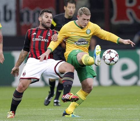 Antonio Nocerino AC Milan,Kris Kommons Celtic Stadio Giuseppe Meazza AC Milan - Celtic Glasgow MarcoxBertorello