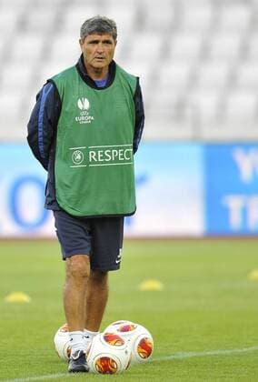 18.09.2013 Cluj-Napoca(Romania) FC Dnipro Dnipropetrovsk training men s football Juande Ramos FC Dnipro coach :Stringer 