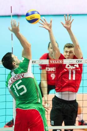 21.09.2013, Gdynia - Eurovolley 2013, Germany - Bulgaria, Todor Nikolaev Aleksiev (BUL), Lukas Immanuel Kampa (GER), - ZUMAc04