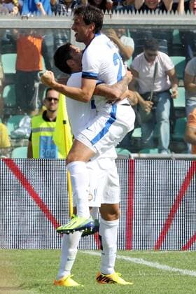 Goal Celebration DIEGO MILITO Inter Serie A - US Sassuolo Calcio Vs Inter Milan - lucaxpagliaricci