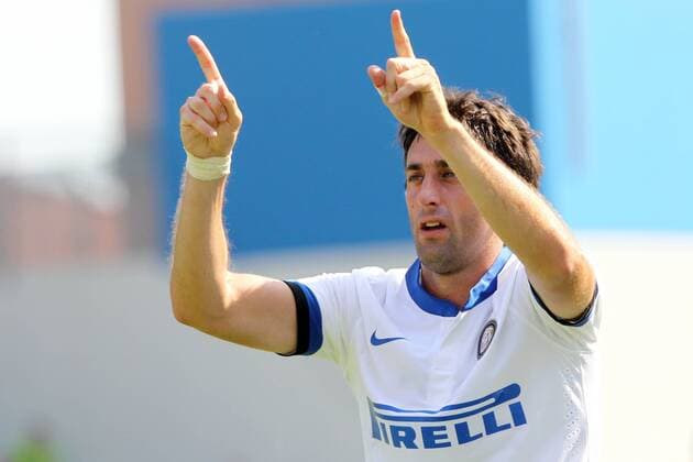Goal Celebration DIEGO MILITO Inter Serie A - US Sassuolo Calcio Vs Inter Milan - lucaxpagliaricci