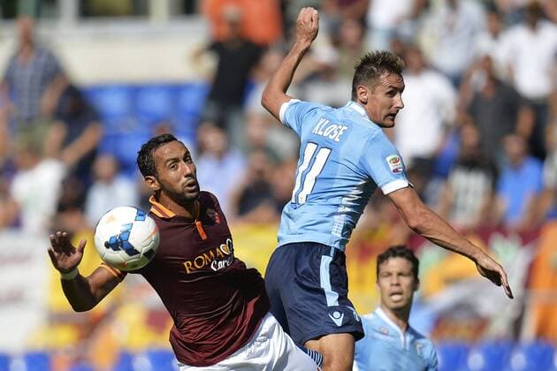 Mehdi Benatia Roma, Miroslav Klose Lazio Serie A AS Rom - Lazio Rom - andreaxstaccioli
