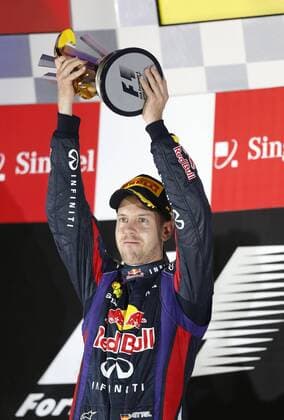 Motorsports: FIA Formula One World Championship 2013, Grand Prix of Singapore, 1 Sebastian Vettel (GER, Infiniti Red Bull Racing), xHOCHxZWEIx
