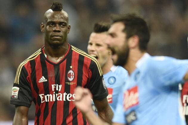 Serie A AC Milan - SSC Napoli Mario Balotelli 