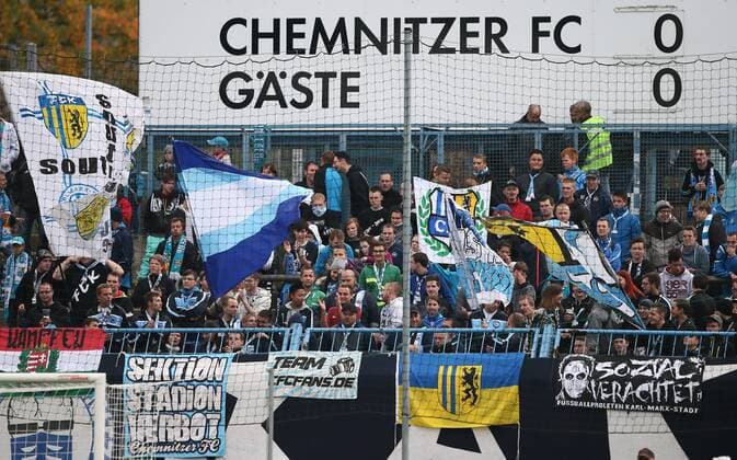 Chemnitz, 21.09.2013, Stadion an der Gellertstraße, Fussball, 3. Liga, 10. Spieltag. , Chemnitzer FC vs. Stuttgarter Kickers. , Fans des Chemnitzer FC. ,