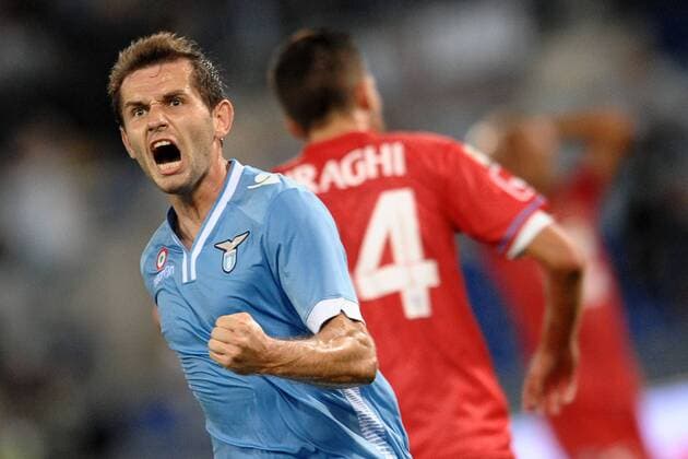 Senad Lulic Lazio. . 25-09-2013 2013 2014 Serie A Lazio Rom vs Catania Calcio Foto AntoniettaxBaldassarre Insidefoto AntoniettaxBaldassarre