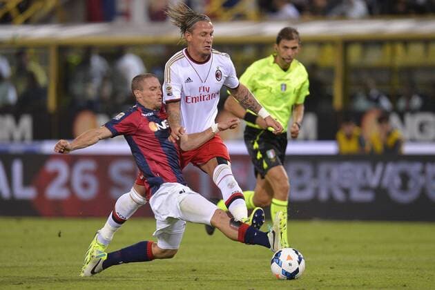 Diego Perez Bologna, Philippe Mexes Milan - Bologna - Serie A FC Bologna vs. AC Mailand - andreaxstaccioli