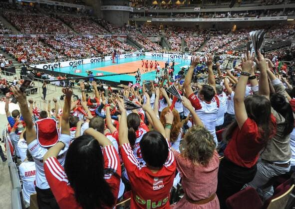 The Men s European Volleyball Championship GDANSK 22.09.2013 Volleyball EM 2013 Polen; Fans in der Ergo Arena -  EN_01098364_0320
