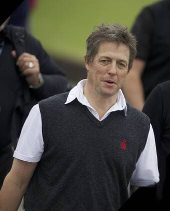 27.09.2013 Kingsbarns Scotland. Actor Hugh Grant during the Second Round of the Dunhill Golf Championship, from The Kingsbarns Links, Kingsbarns. xMarkxDavisonx  ActionPlus11456219