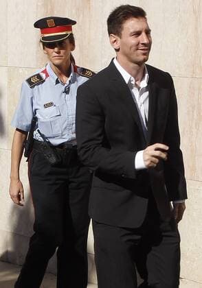 Lionel Messi (FC Barcelona, Barca) arrives to Court. xFRANCESCxADELANTADOx 