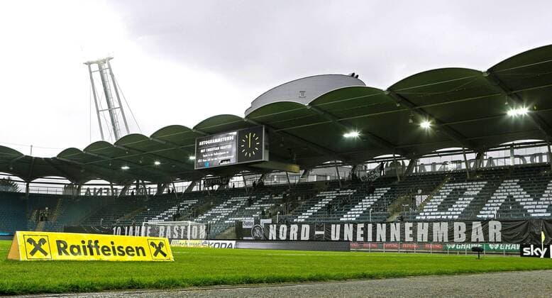 FUSSBALL - BL, Sturm GRAZ,AUSTRIA,28.SEP.13 - FUSSBALL - tipp3 Bundesliga powered by T-Mobile, SK Sturm Graz . Bild zeigt die Tribüne der UPC Arena. 