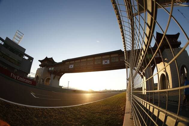 Motorsports: FIA Formula One World Championship 2013, Grand Prix of Korea, Korea International Circuit during sunset xHOCHxZWEIx
