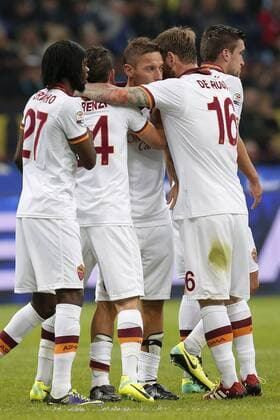 Francesco Totti Roma, Goal Celebration Milano 05-10-2013 Stadio Giuseppe Meazza Football Calcio 2013 2014 Serie A Inter Mailand vs AS Rom MarcoxBertorello
