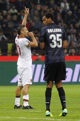 Francesco Totti Roma, Goal Celebration 0-1 Milano 05-10-2013 Stadio Giuseppe Meazza Football Calcio 2013 2014 Serie A Inter Mailand vs AS Rom MarcoxBertorello