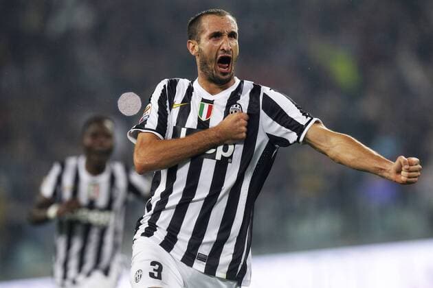 Giorgio Chiellini Juventus, Goal Celebration, Torino 06-10-2013 Juventus Stadium Football Calcio 2013 2014 Serie A Juventus Turin - AC Milan; MarcoxBertorello