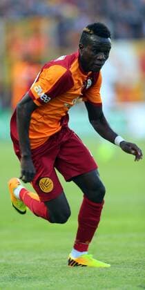 Turkey superlig match between Akhisar Belediyespor and Galatasaray Istanbul at 19 Mayis Stadium in Manisa on October 06, 2013. Pictured: Armindo Tue Na Bangna Bruma of Galatasaray. 