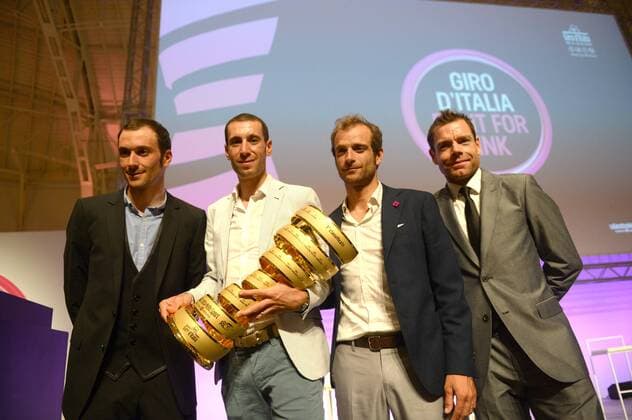 2013, presentazione Giro d Italia 2014, Cannondale 2013, Astana 2013, Lampre - Merida 2013, Bmc 2013, Basso Ivan, Nibali Vincenzo, Scarponi Michele, Evans Cadel, Milano Palaghiaccio 