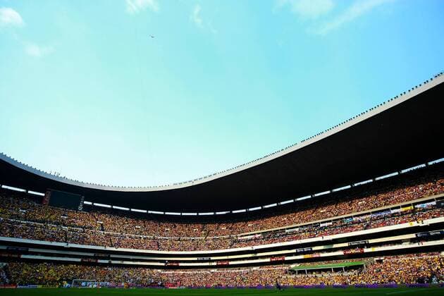 DISTRITO FEDERAL, MEXICO - OCTUBRE 5: Vista panoramica del estadio Azteca -  CF America - Apertura 2013 Liga Bancomer MX