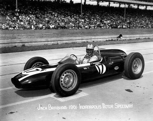 Jack Brabham 1961. Indianapolis Motor Speedway 