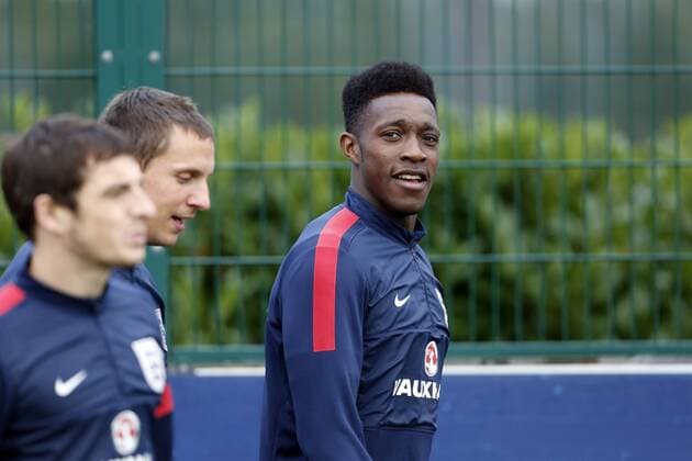 England s Danny Welbeck during training England Training - World Cup Qualifier - London - England -14 10 2013 - Pic David Klein Sportimage EDITORIAL USE ONLY. No use with unauthorised audio, video, data, fixture lists, club league logos or live services. Online in-match use limited to 120 images, no video emulation. No use in betting, games or single club league player publications.