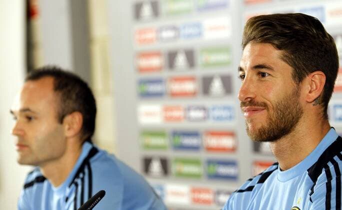 PK Spain Andres Iniesta and Sergio Ramos. xPABLOGARCIAx 