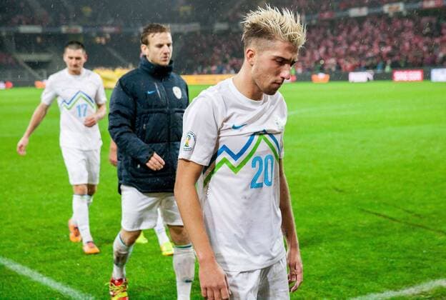 15.10.2013, Stade de Suisse, Bern, SUI, FIFA WM Qualifikation, Schweiz vs Slovenien, im Bild Kevin Kampl of Slovenia after the FIFA World Cup qualifier between Switzerland and Slovenia at the Stade de Suisse in Bern, Switzerland on 2013 10 15. EP_ponic