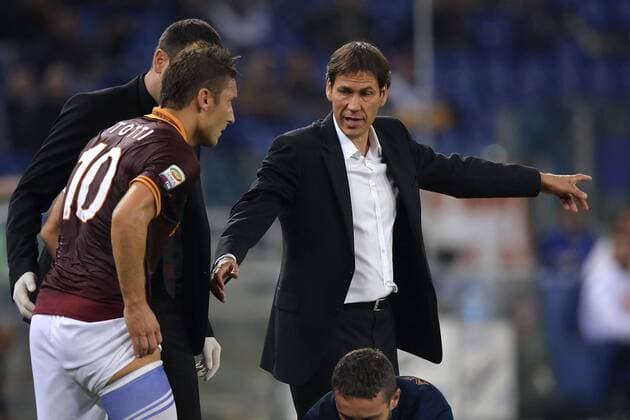 Rudi Garcia e Francesco Totti AS Rom - SSC Neapel andreaxstaccioli