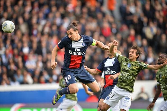 2eme Goal Zlatan Ibrahimovic (psg) - Fethi Harek (bas) FOOTBALL : Paris SG Germain vs SC Bastia - Ligue 1 - 19 10 2013 AnthonyBIBARD FEP Panoramic 
