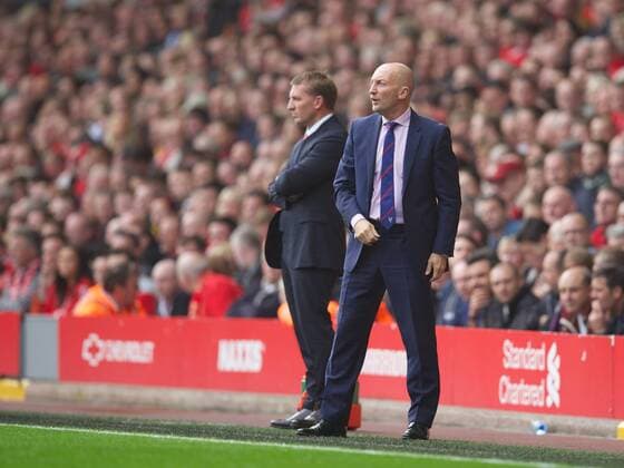 Fußball, Trainerhistorie Crystal Palace von 1905 bis heute PROPAGANDA20131005 Football - soccer: Barclays Premier League, Liverpool FC - Crystal Palace FC, Crystal Palace s manager Ian Holloway during the Premiership match against Liverpool at Anfield. (Hinweis: Verwendung nur in Deutschland, Österreich oder Schweiz - only Germany, Austria and Switzerland) xHOCHxZWEIx xPropagandax 