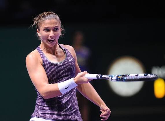 TEB BNP Paribas WTA Tennis Damen Championships first day match at the Sinan Erdem Dome October 22, 2013 in Istanbul, Turkey. Pictured: Sara Errani of Italy. 