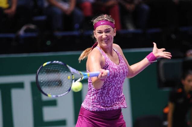 TEB BNP Paribas WTA Tennis Damen Championships first day match at the Sinan Erdem Dome October 22, 2013 in Istanbul, Turkey. Pictured: Victoria Azarenka of Belarus. 