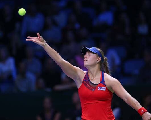 TEB BNP Paribas WTA Tennis Damen Championships DAY 1 match Pictured: Angelique Kerber of Germany. 