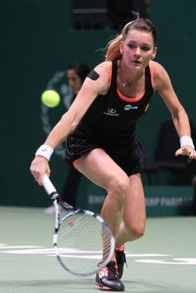 TEB BNP Paribas WTA Tennis Damen Championships DAY 1 match Pictured: Agnieszka Radwanska of Poland. 