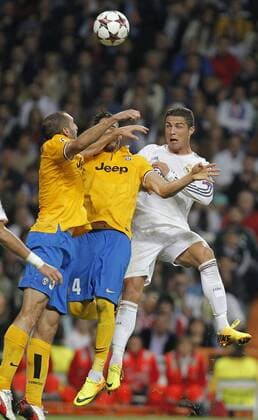 Soccer match between Real Madrid and Juventus Turin of the Champions League, held at the Santiago Bernabeu stadium, in Madrid 10 23 2013. Cristiano Ronaldo 