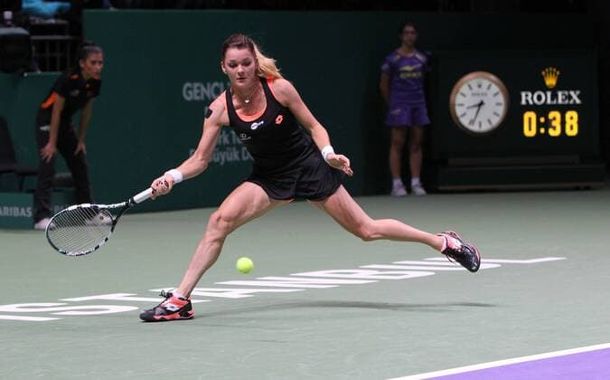 TEB BNP Paribas WTA Tennis Damen Championships DAY 3 match at the Sinan Erdem Dome October 24, 2013 in Istanbul, Turkey. Pictured: Agnieszka Radwanska of Polland. 