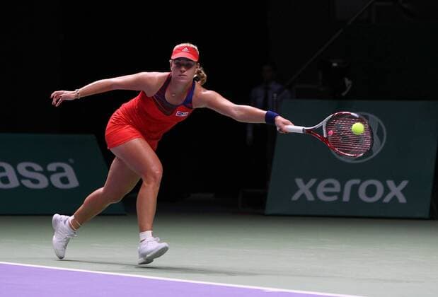 TEB BNP Paribas WTA Tennis Damen Championships DAY 3 match at the Sinan Erdem Dome October 24, 2013 in Istanbul, Turkey. Pictured: Angelique Kerber of Germany. 