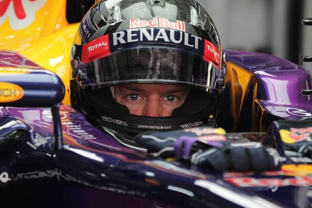 Sebastian Vettel; Red Bull Racing, Indien in Neu-Delhi, 26.10.2013, Photo:mspb Godet Sebastian Vettel; formula 1 GP, Indien,
