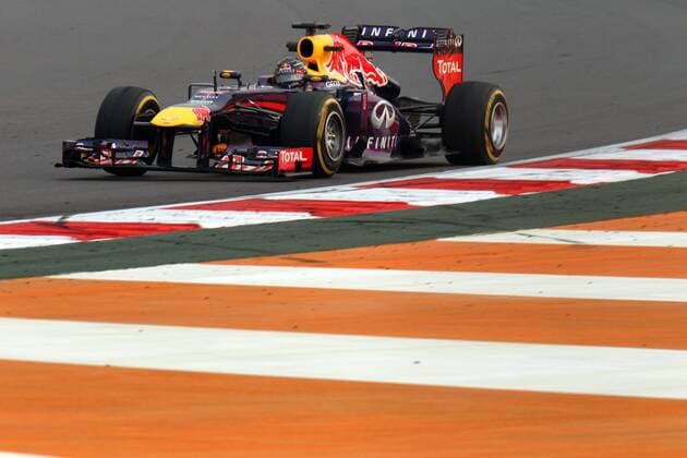 Sebastian Vettel; Red Bull Racing, Indien in Neu-Delhi, 26.10.2013, Photo:mspb Lukas Gorys Sebastian Vettel; formula 1 GP, Indien,