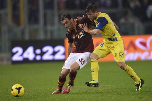 Vassilis Torosidis Roma, Perparim Hetemaj Chievo - Rom, Italien - Serie A - AS Rom vs. AC Chievo Verona - andreaxstaccioli