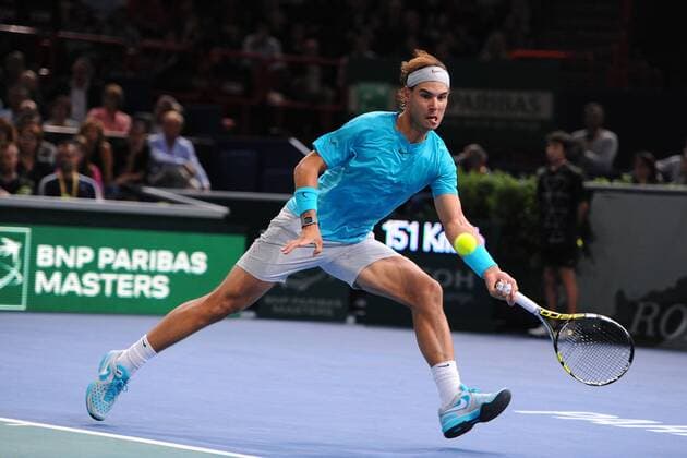 Rafael Nadal (ESP) TENNIS : Open de Paris - Masters 1000 - ATP Tennis Herren - Bercy - 31 10 2013 TennisMagazine Panoramic 