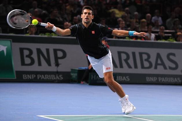 Novak Djokovic (SRB) TENNIS : Open de Paris - Masters 1000 - ATP Tennis Herren - Bercy - 31 10 2013 TennisMagazine Panoramic 