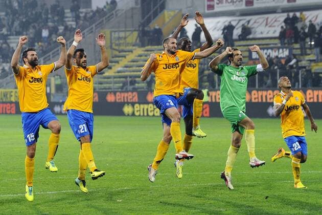 Mg Parma 02 11 2013 - campionato di calcio serie A FC Parma vs Juventus Turin:: Schlussjubel Juventus 