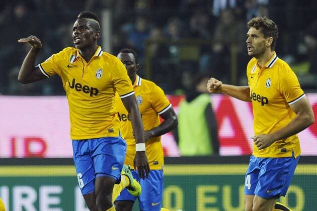 Mg Parma 02 11 2013 - campionato di calcio serie A FC Parma vs Juventus Turin:: Torjubel Paul Pogba 