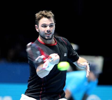 TENNIS - ATP Tennis Herren World Tour Finals 2013 LONDON,ENGLAND,04.NOV.13 - TENNIS - ATP Tennis Herren World Tour Finals. Bild zeigt Stanislas Wawrinka (SUI). 