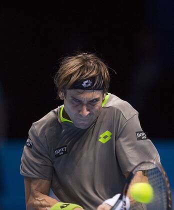 05.11.2013 London, England. David Ferrer in action on day 2 of The ATP Tennis Herren World Tour Finals 2013, Tennis Tournament at the O2 Arena London. . xStephenxBartholomewx  ActionPlus11467559