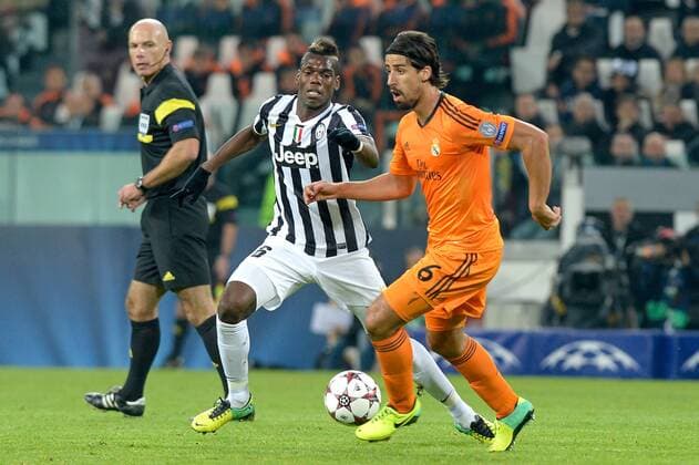 Nov. 5, 2013 - Torino, Italy - Khedira and Pogba during the Champions League match between Juventus and Real Madrid at Juventus Stadium on November 5, 2013 in Torino, Italy...Champions League 2013-2014, Juventus Turin vs Real Madrid  - ZUMAn23